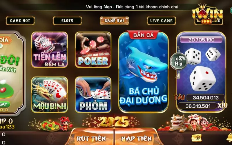Tham gia ngay tại iWin để khám phá thế giới bài Mậu binh chuyên nghiệp và hấp dẫn